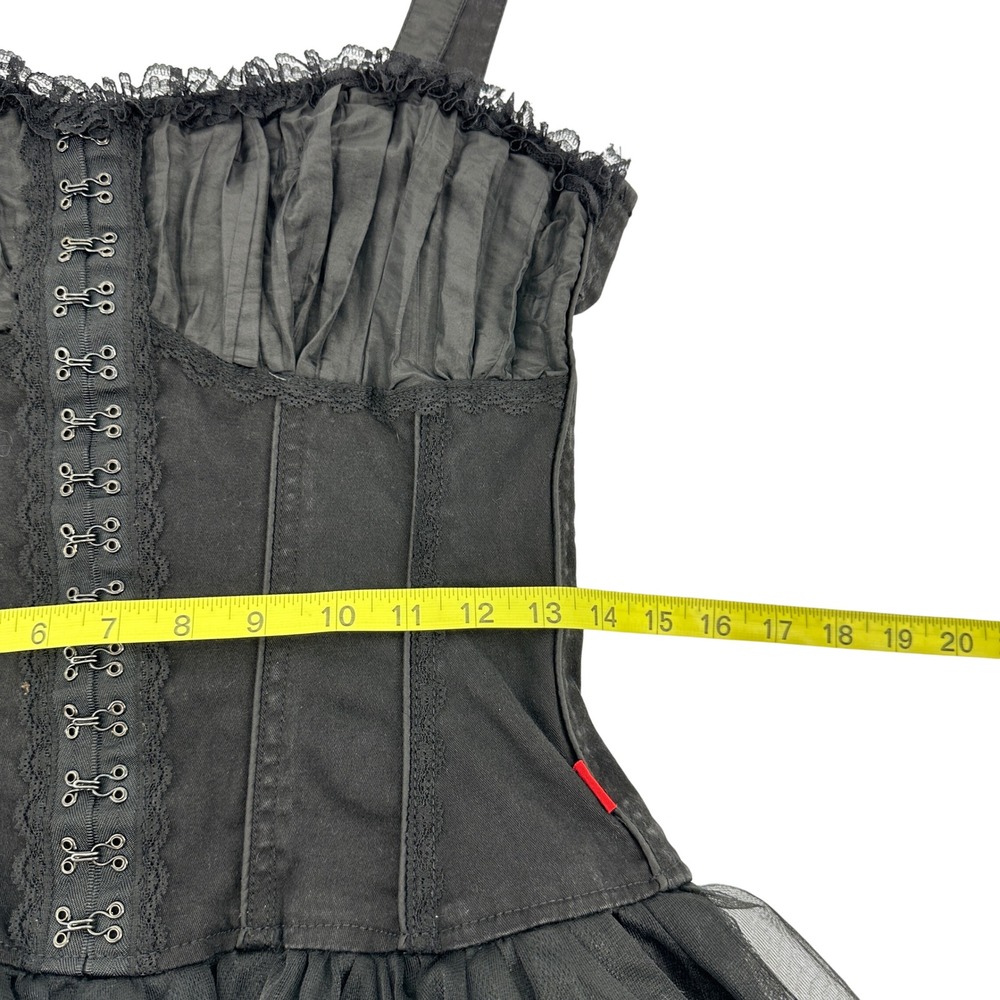 Rare Tripp NYC Tutu Corset Dress Womens Medium Black Tulle Authentic READ - Picture 16 of 16